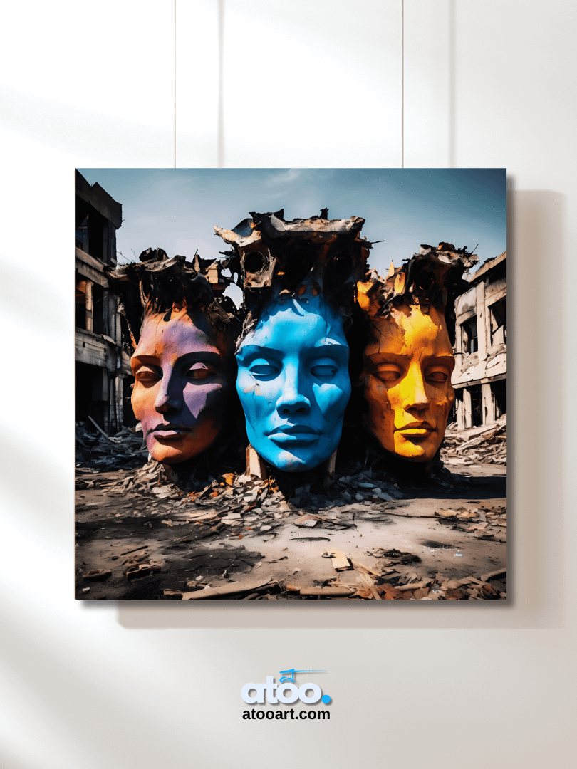 Elegy to Humanity - 9 | Canvas Art Painting product image (2)