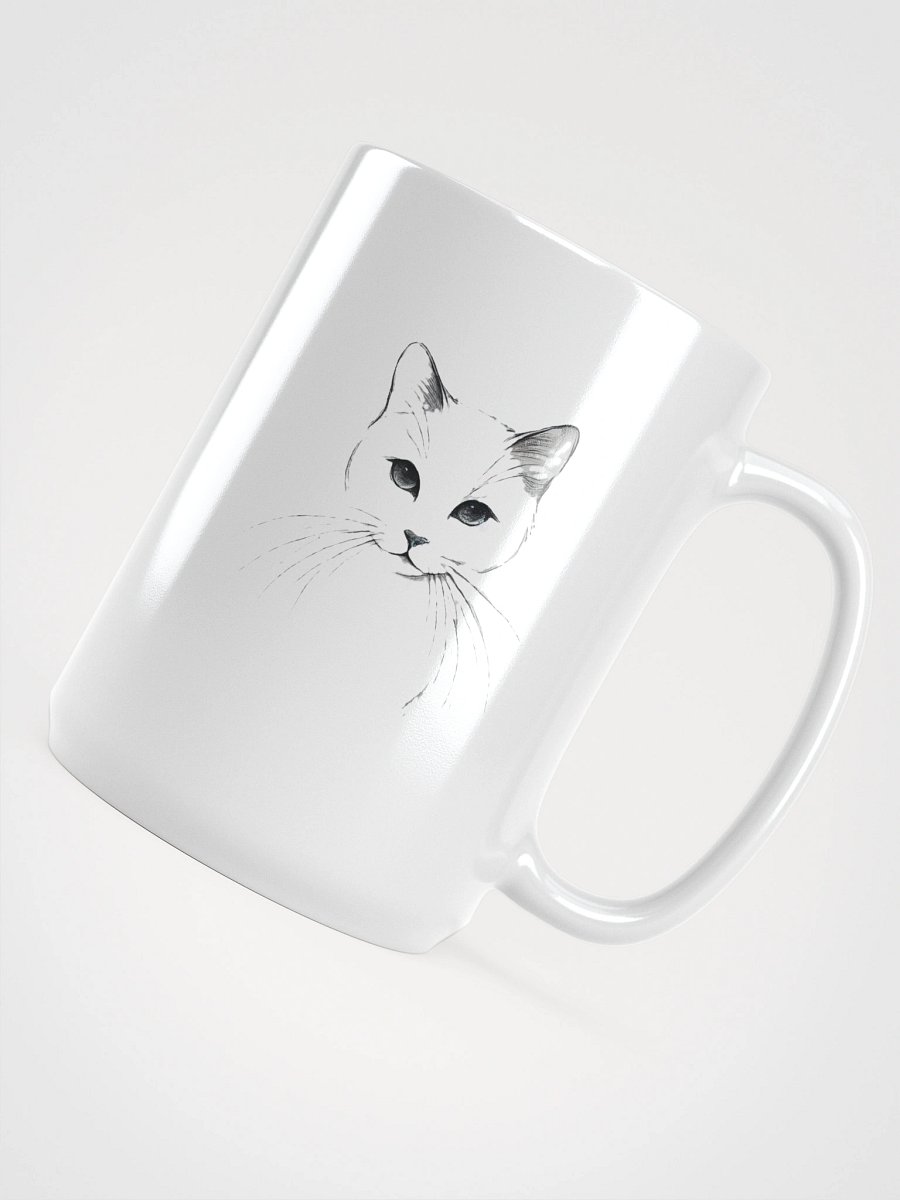 Elegant Feline Sketch Mug product image (4)