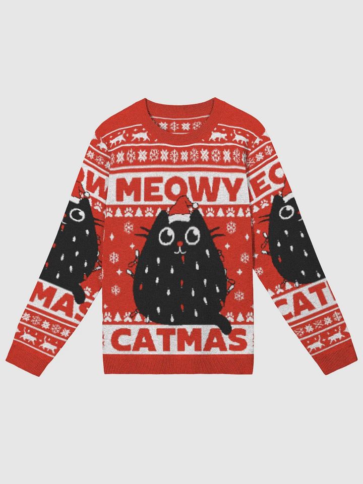 Meowy Catmas Jacquard Knit Sweater product image (1)
