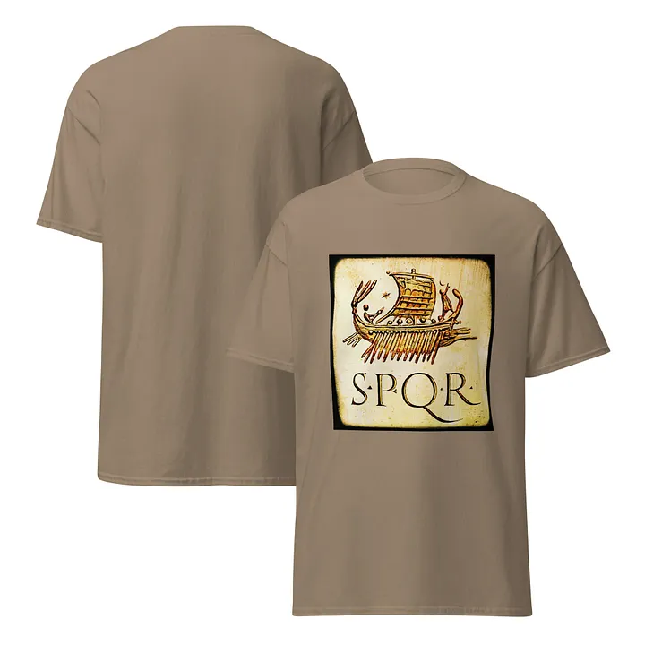 SPQR Roman Galley Vintage Roman Art, T-Shirt product image (2)
