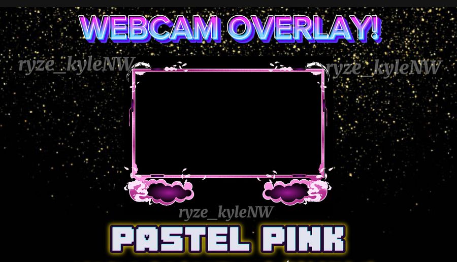 Webcam Overlay PASTEL PINK product image (2)