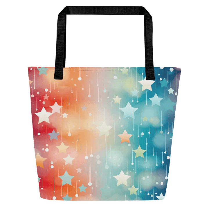 Starry Rainbow Dreams Polyester Tote Bag product image (1)
