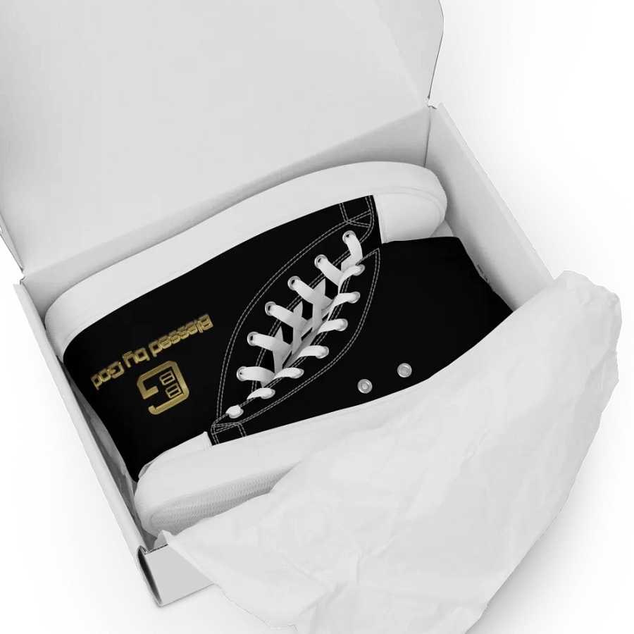 Blessed by God Black High Tops V2 product image (8)