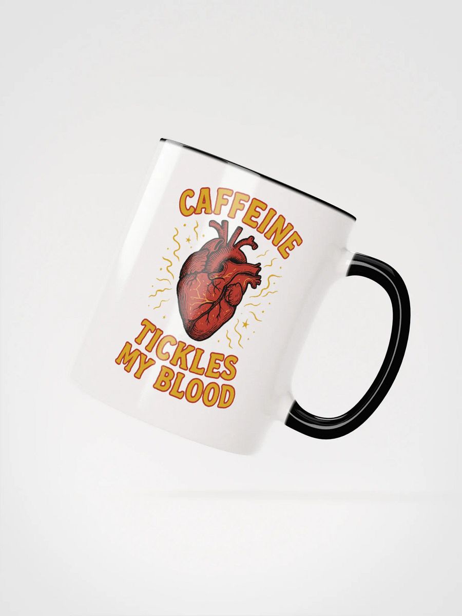 Caffeine Tickles My Blood (Anatomical Heart) Accent Mug product image (3)