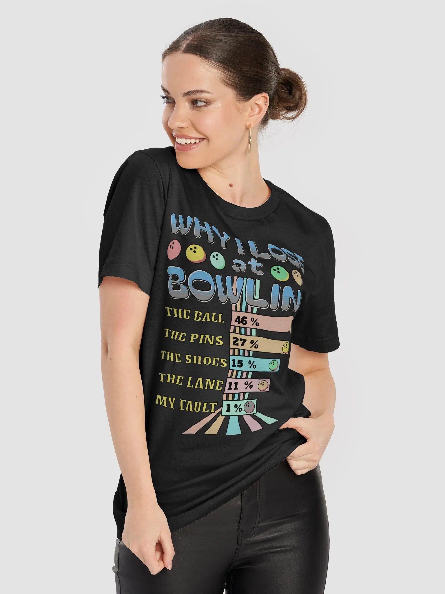 Why I Lose At Bowling Excuses T-shirt product image (5)