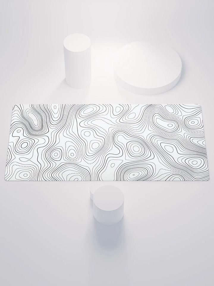 Gaming mouse pad stripes white product image (1)