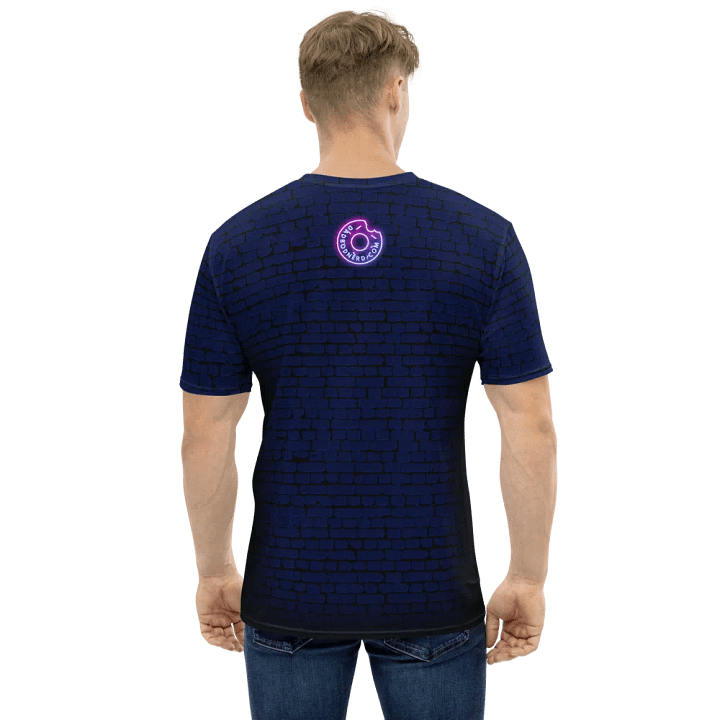 DBN Neon Sign on Blue Bricks - All-Over T-Shirt | #MadeByMELO product image (1)