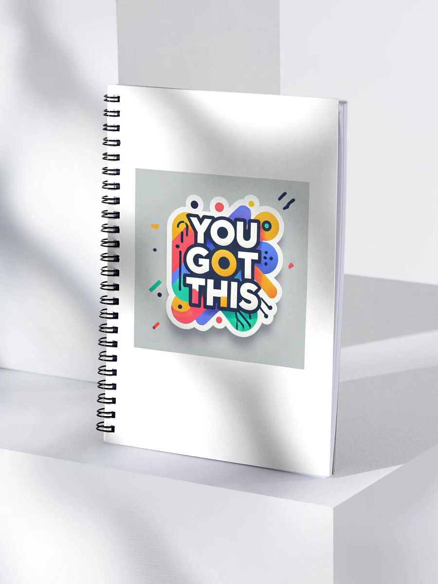 Vibrant Motivational Spiral Notebook product image (4)