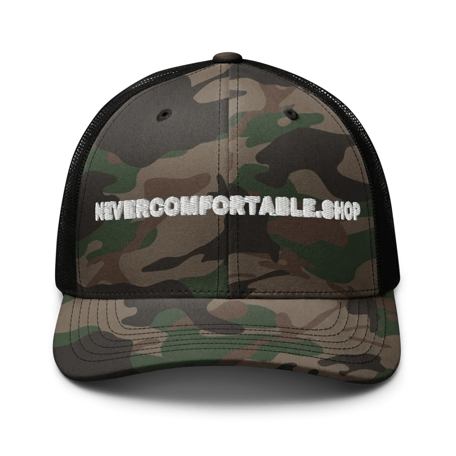 NEVER COMFORTABLE CAMO-HAT - V.SHOP1 product image (1)