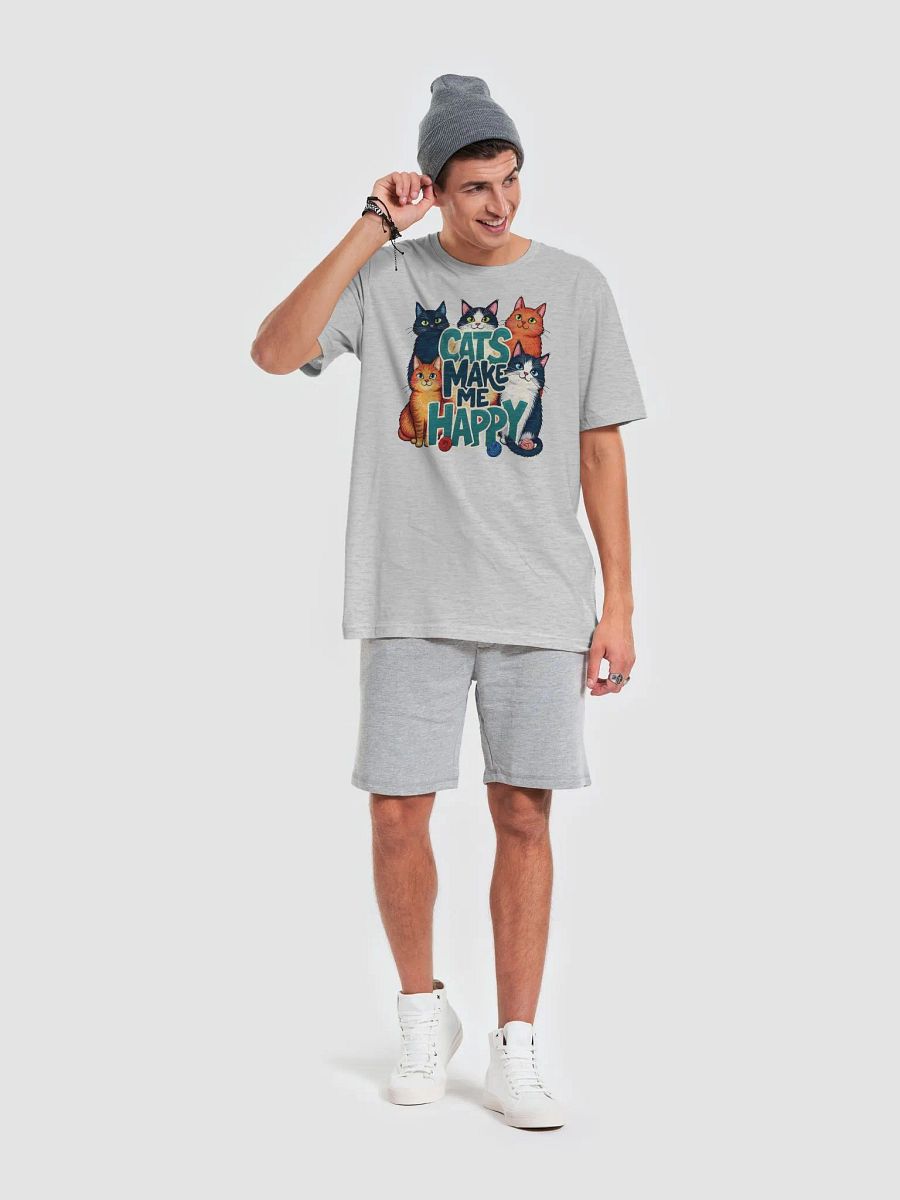 Cats Make Me Happy T-Shirt product image (3)