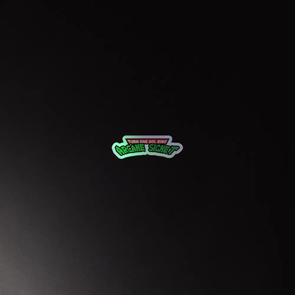 Turn One Sol Ring Arcane Signet - Holographic Sticker product image (2)