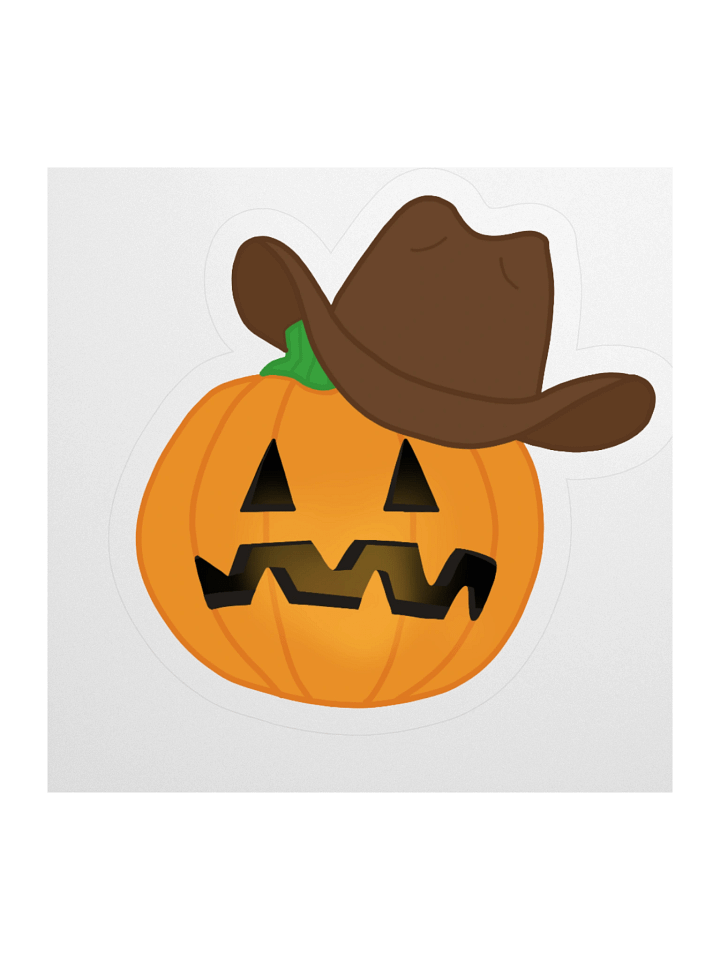 Halloween '25 Pumpkin Cowboy Sticker product image (1)