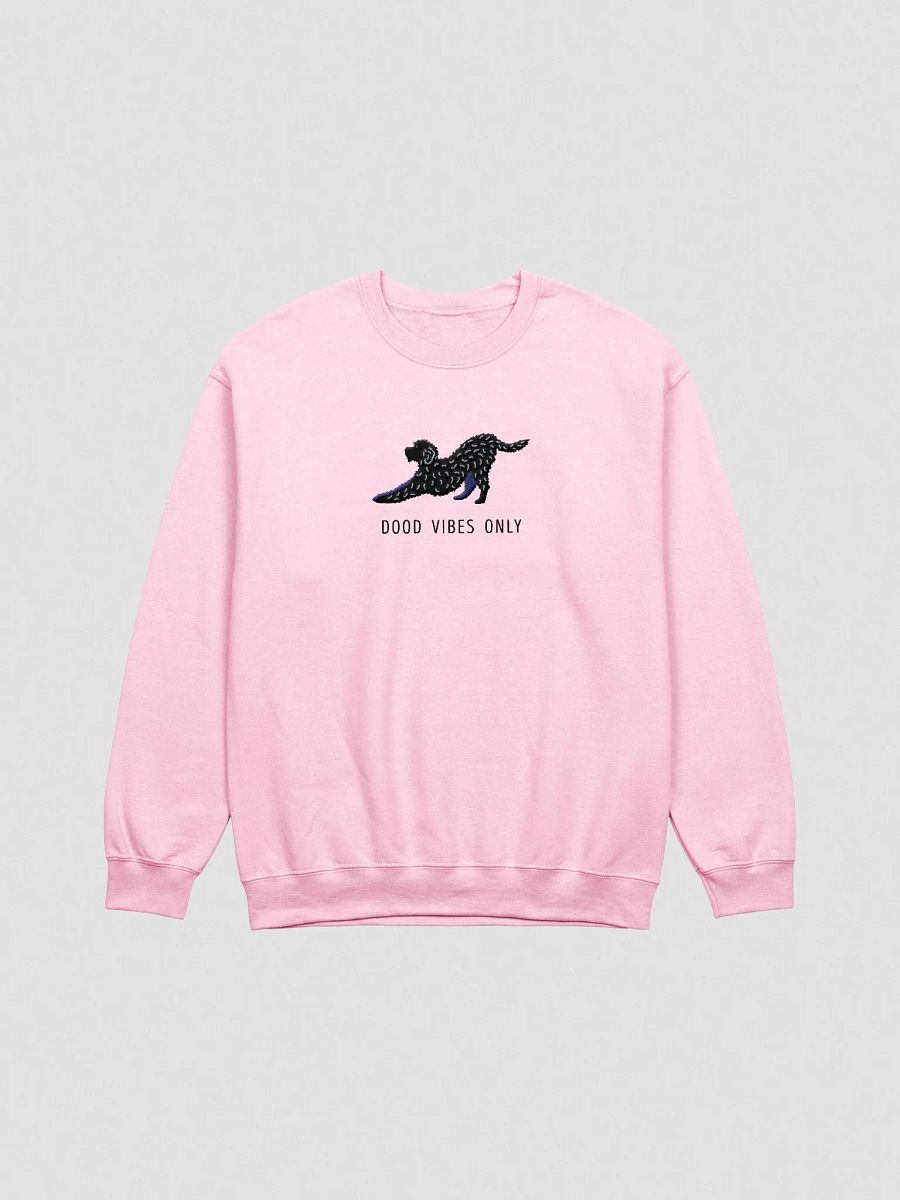 Dood Vibes Only Sweatshirt (Embroidered) of a Labradoodle(Black) product image (4)