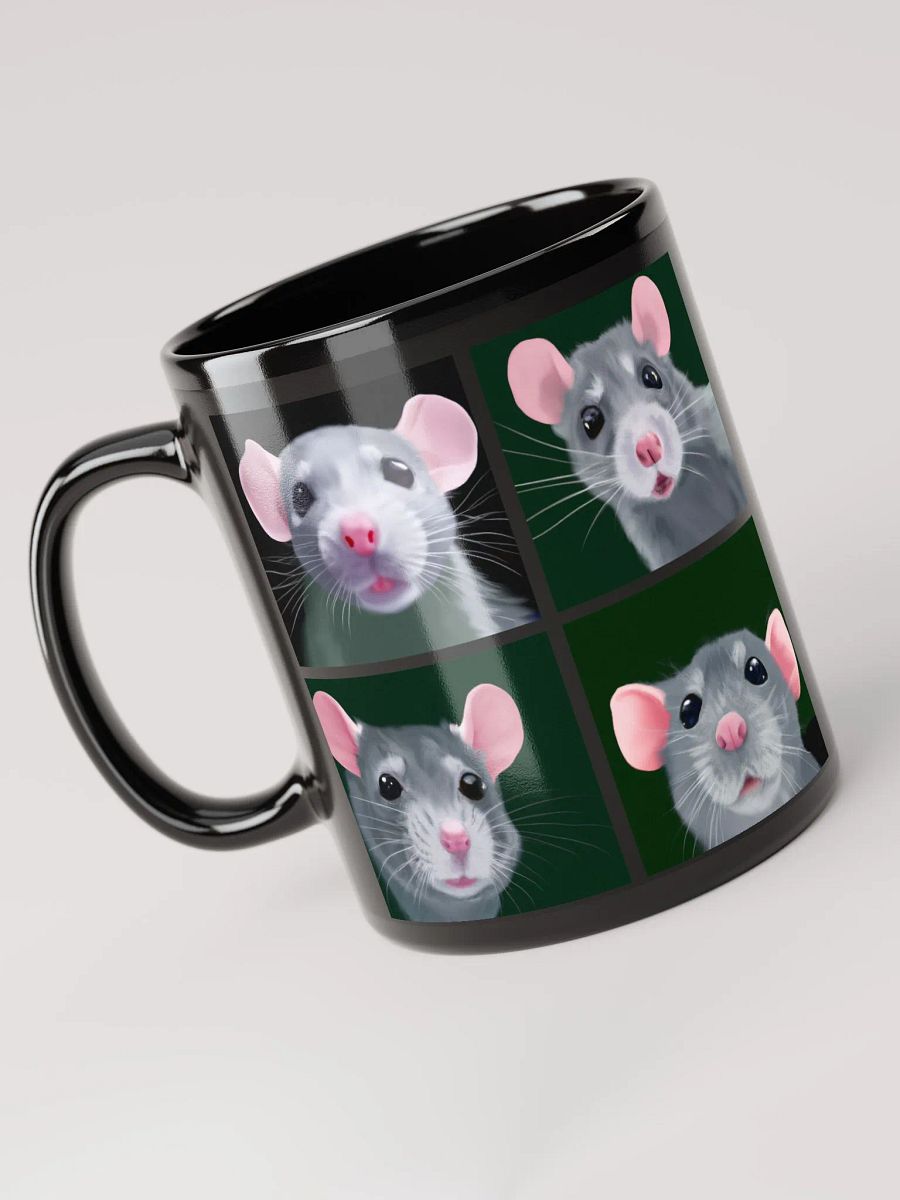 Blue rats art mug product image (6)