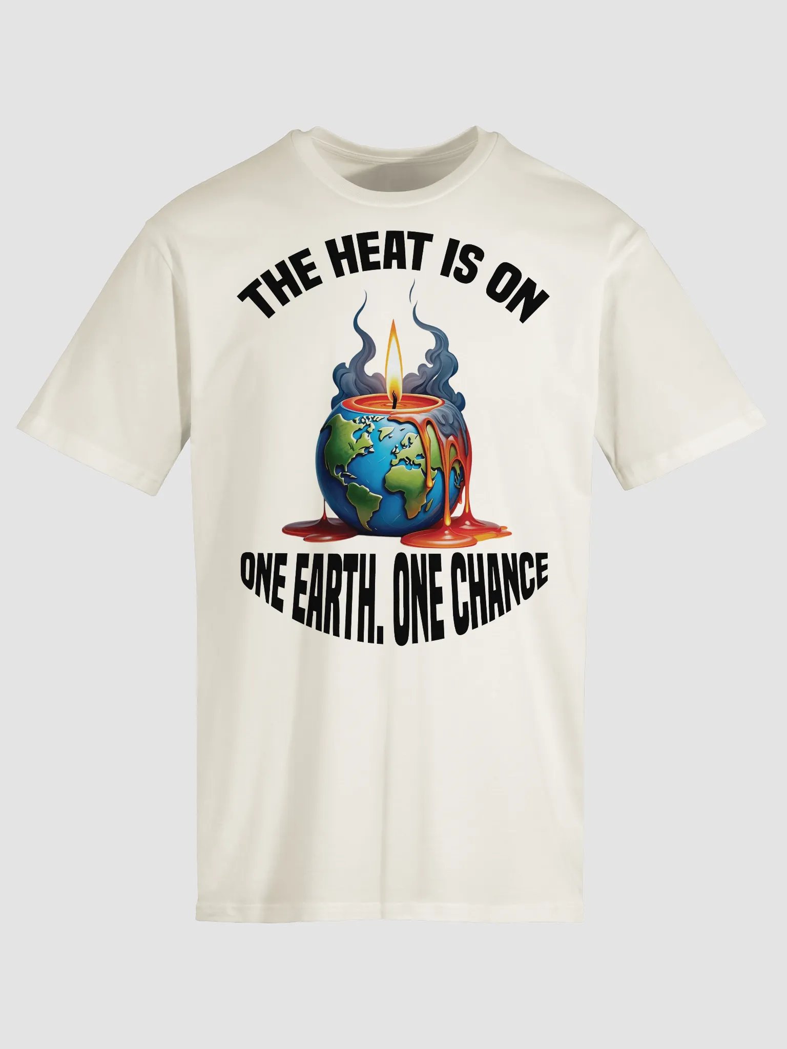 The Heat is On - One Earth One Chance Crew Neck T-Shirt product image (10)