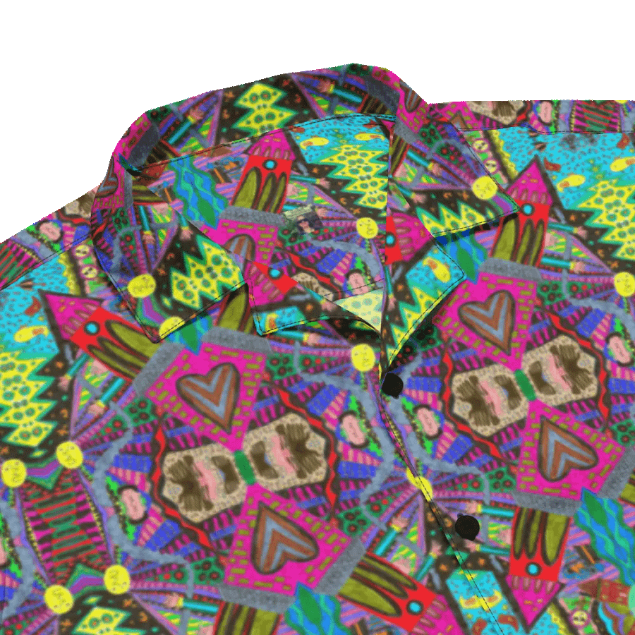 Abstract Doodle Art Tower Moment Unisex Hawaiian Shirt product image (5)