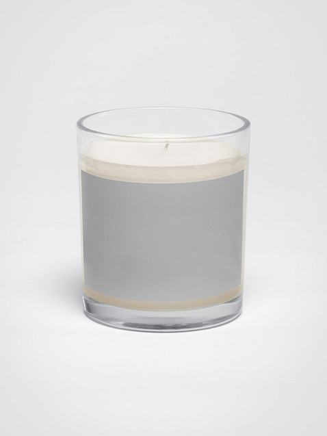 Photo showing Soy Wax Candle In A Clear Glass Jar