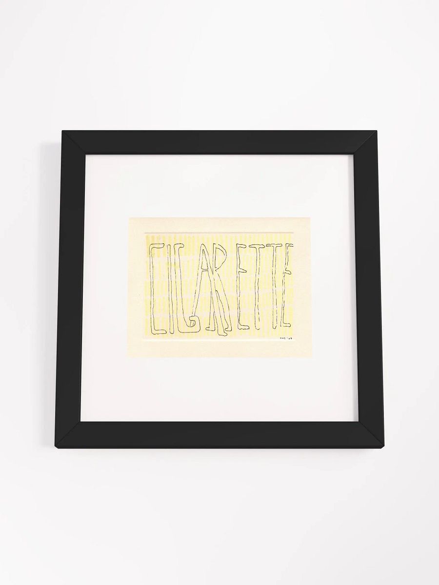 Cigarette Panel Card Print Framed product image (4)