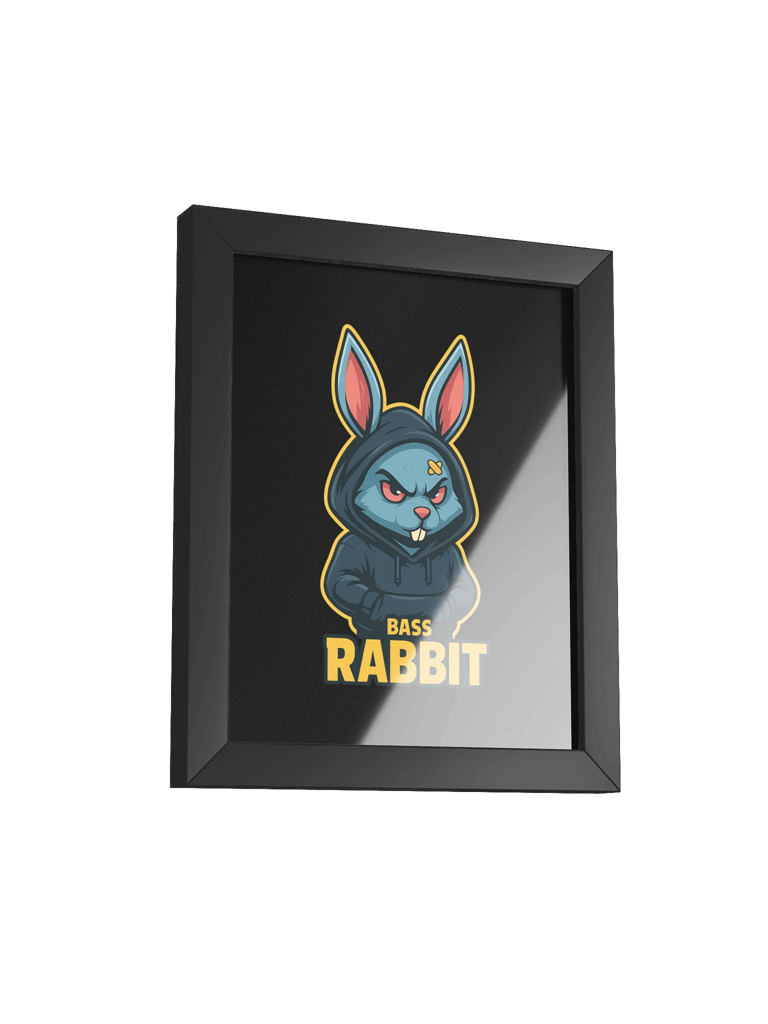 Framed High-Quality Bass Rabbit Poster (in) product image (2)