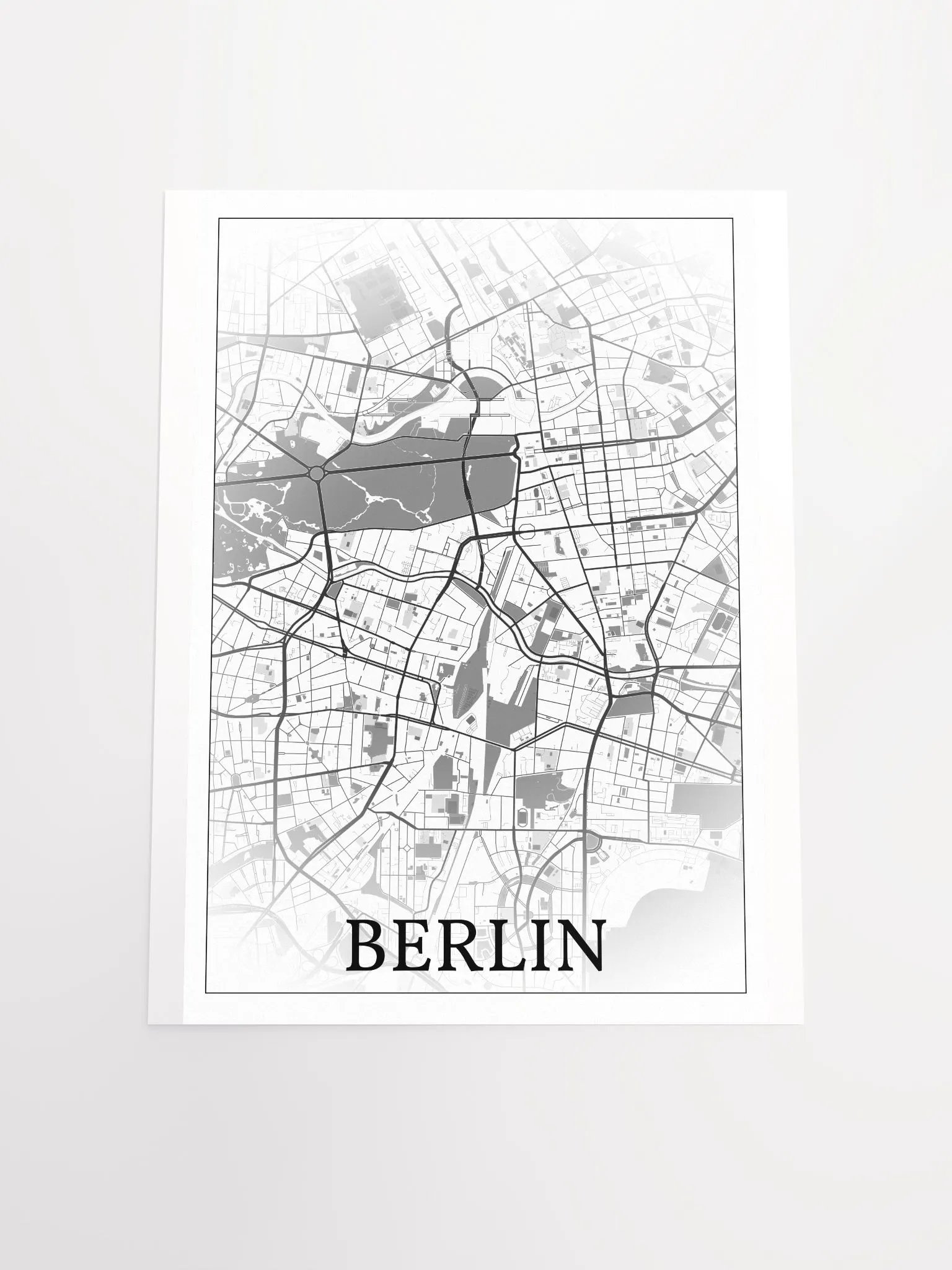 Berlin, Germany, city map print product image (16)