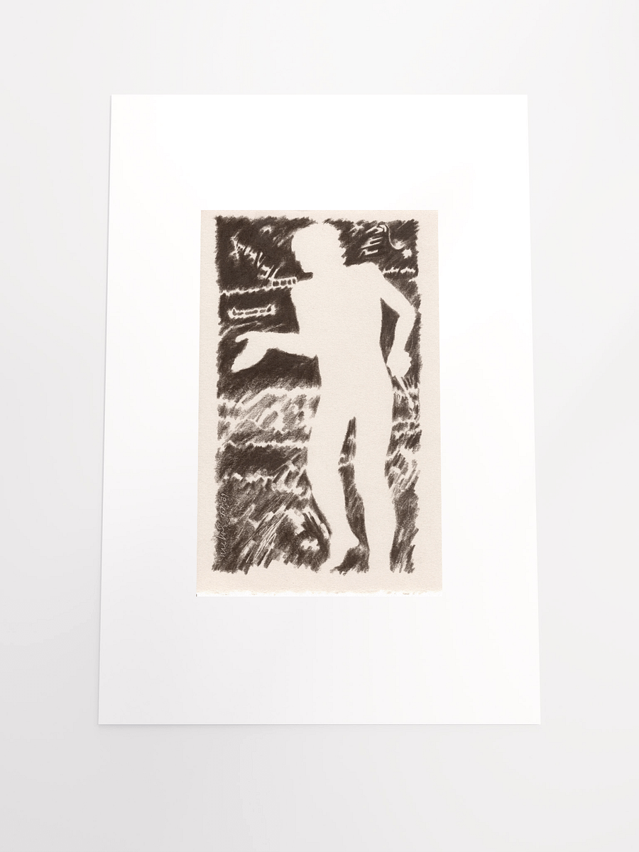 Man with Paintbrush (sepia) 01.07.90 print product image (2)