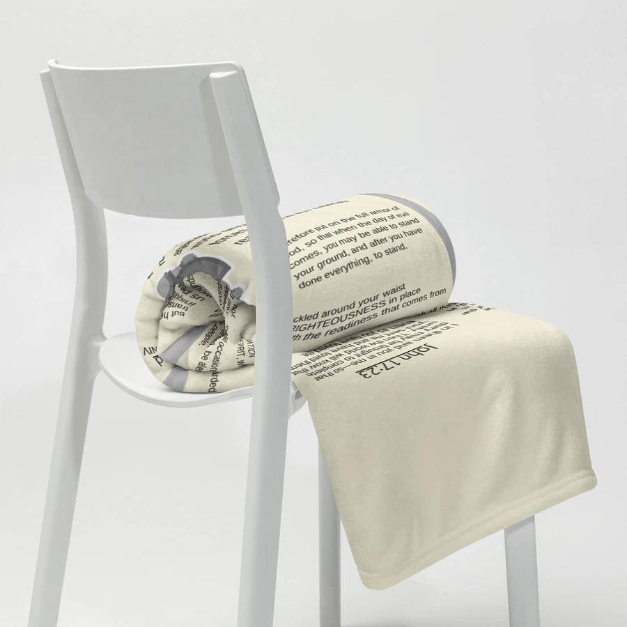 Armour Of God Beige Prayer Blanket product image (6)