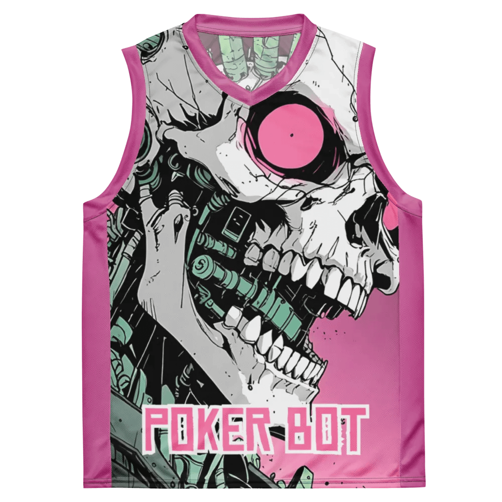 POKER BOT Cyber Skull BB Style Polyester Jersey product image (3)