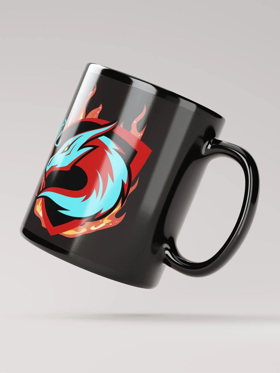 Dragon Emblem Black Glossy Mug product image (5)