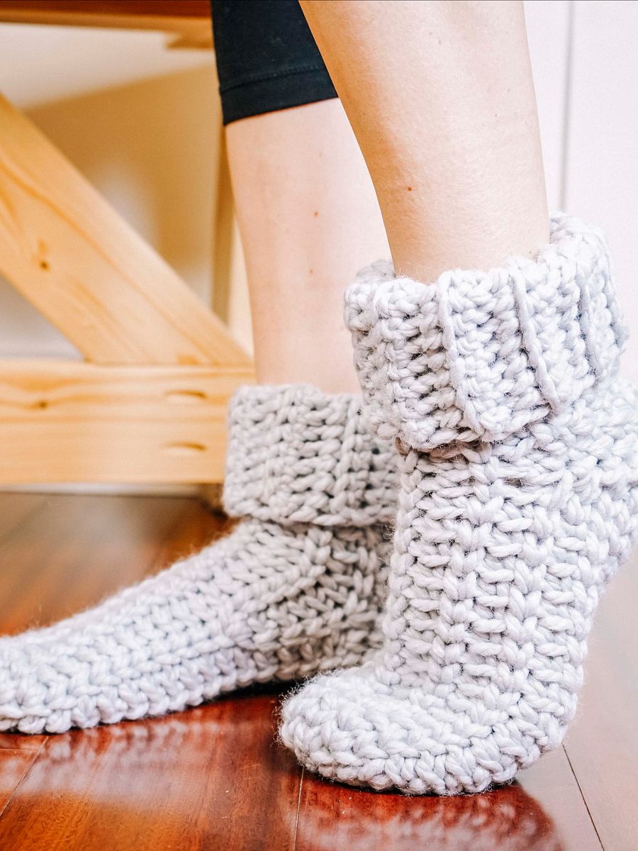 Bulky Crochet Slipper Socks product image (5)