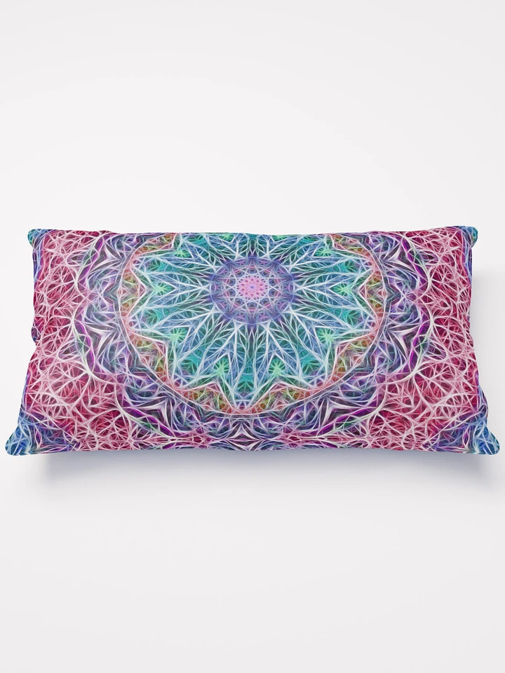 Blue and Pink Kaleidoscope Throw Pillow product image (1)