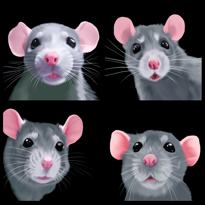 Four blue rats, flipflops product image (2)