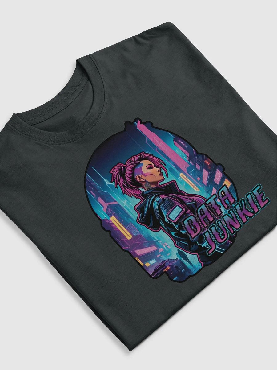 Neon Cyberpunk Data Junkie Tee product image (5)