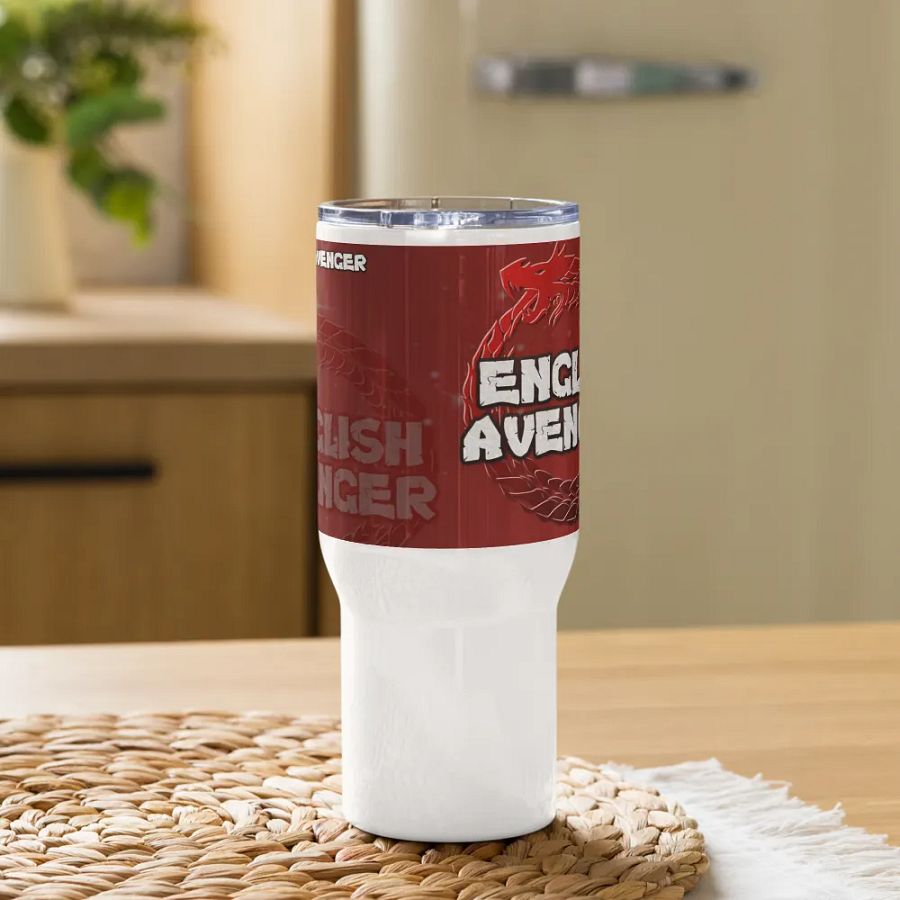 English Avenger Channel Logo Graphic Travel Mug with Handle product image (9)