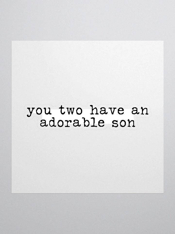 Adorable Son Buddie Quote Sticker product image (1)