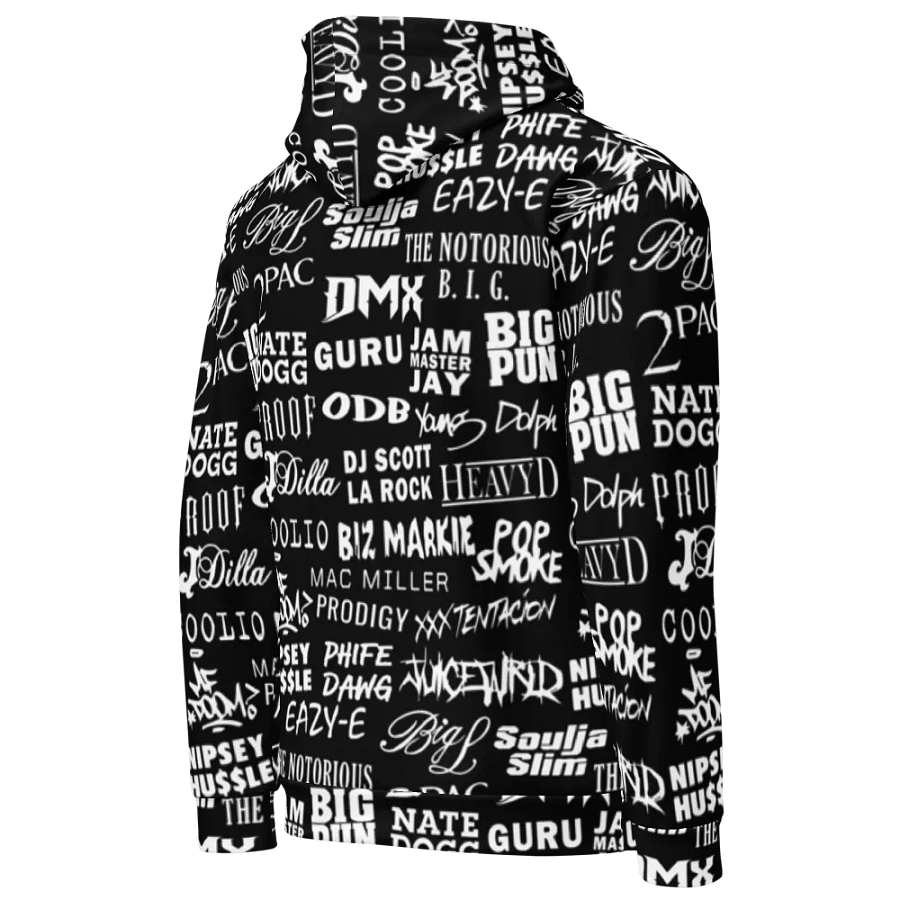 Never Forget - Hip-Hop Artists - BLACK - Unisex Hoodie product image (4)