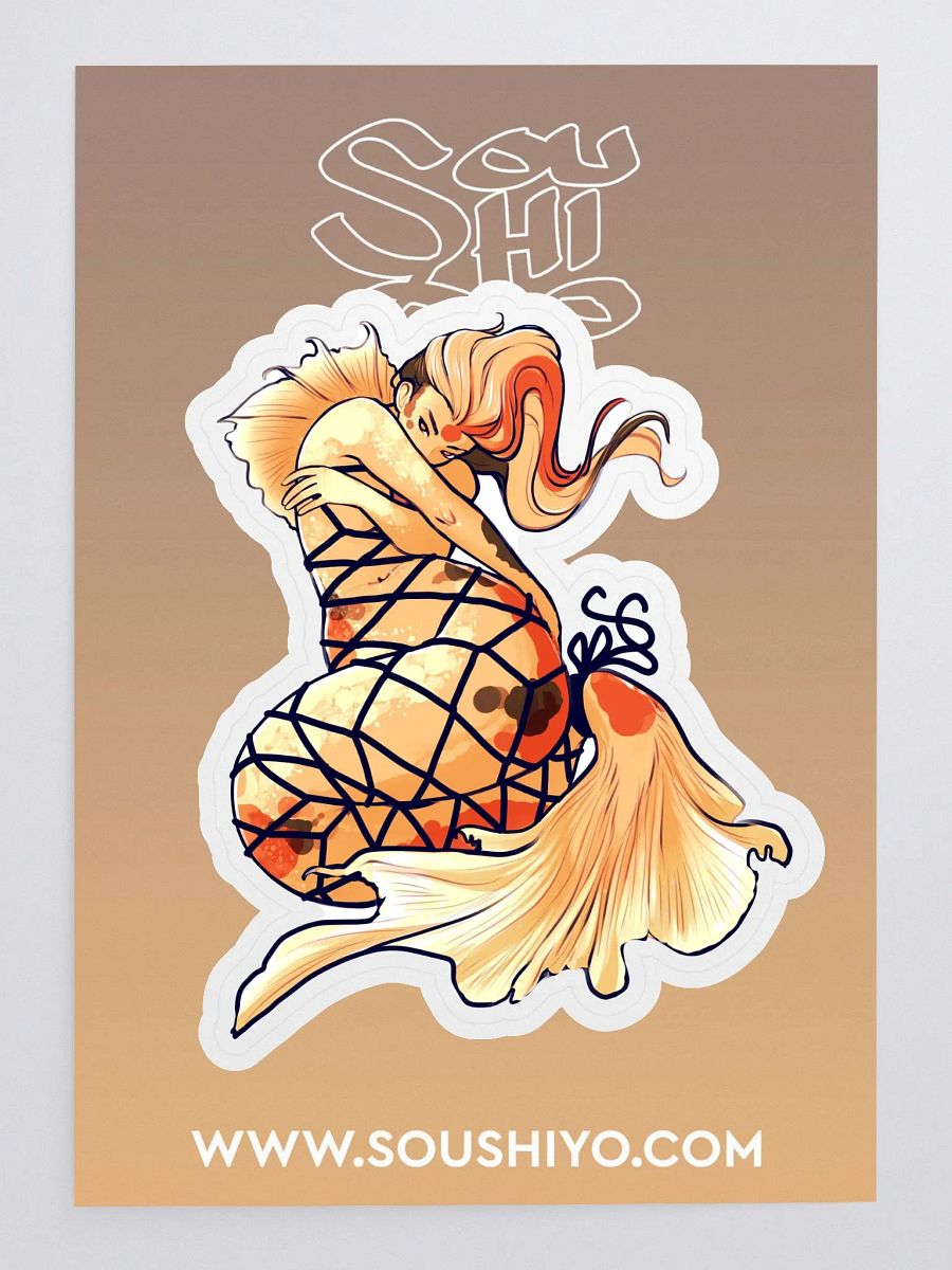 Shibari Koi Pinup Sticker product image (3)