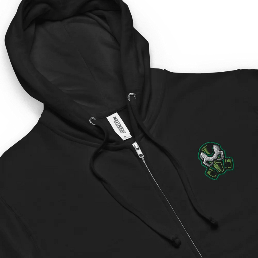 Sewitscher Green Fleece Zip Up Hoodie product image (6)