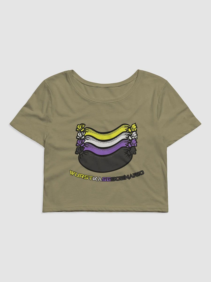 Non-Binary Pride Crop Sausage Tee product image (2)