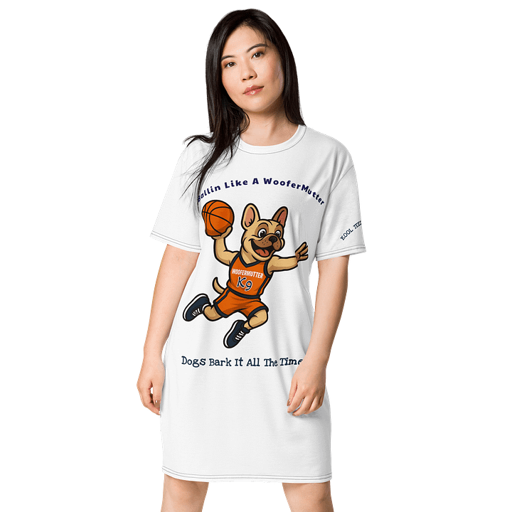 French Bulldog T-shirt Dress product image (1)