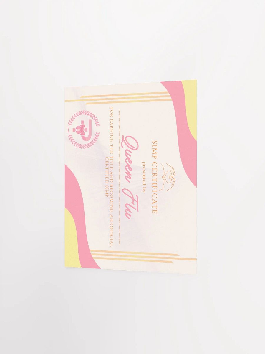 Official Simp Certificate 2 product image (2)