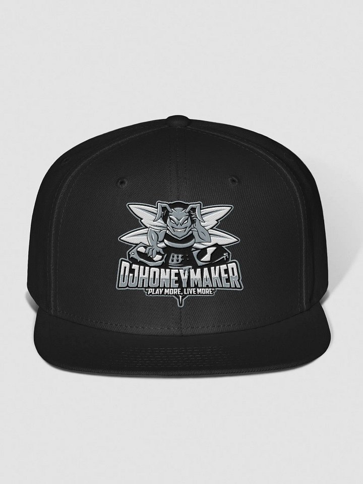 Black & White Logo Wool Blend Snapback Cap product image (1)