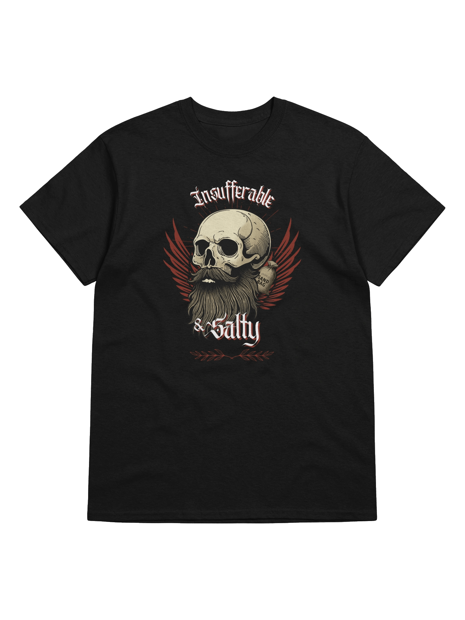 Insufferable & Salty - T Shirt - Black product image (5)