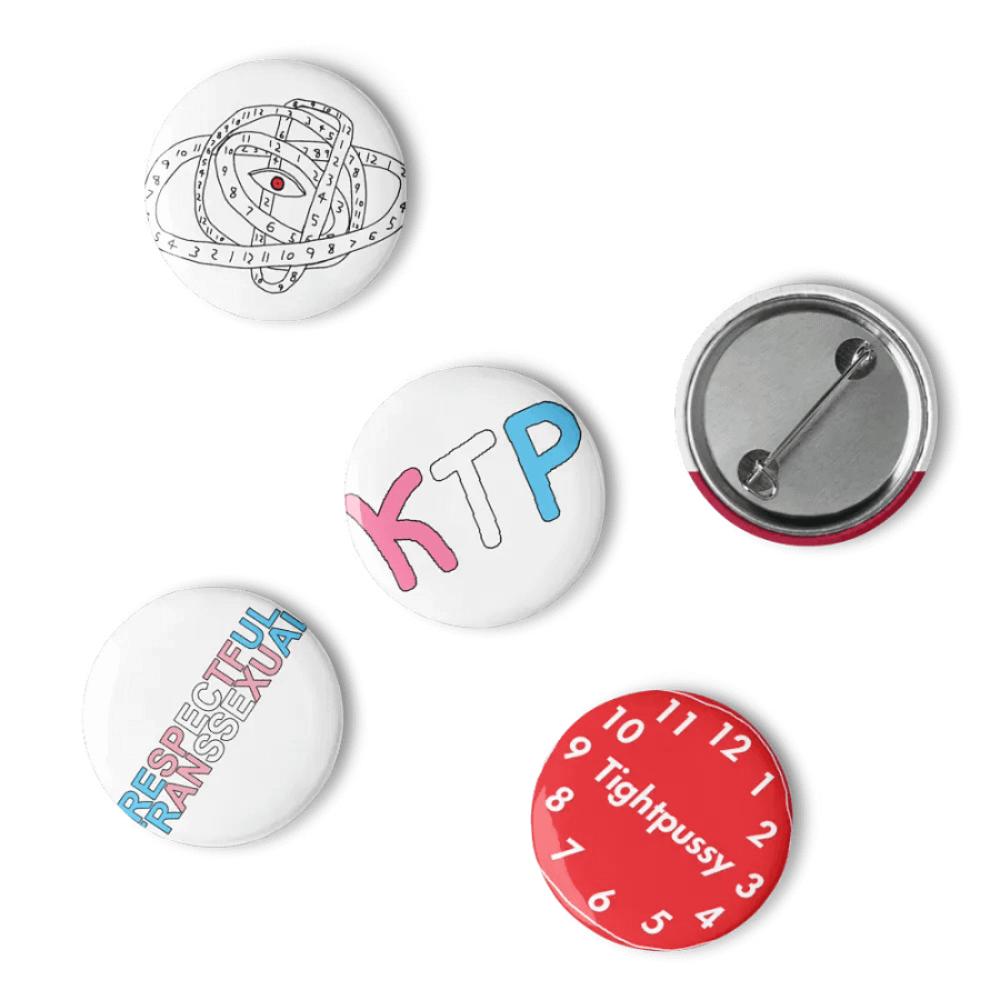 Clock Pin Set of Five product image (5)