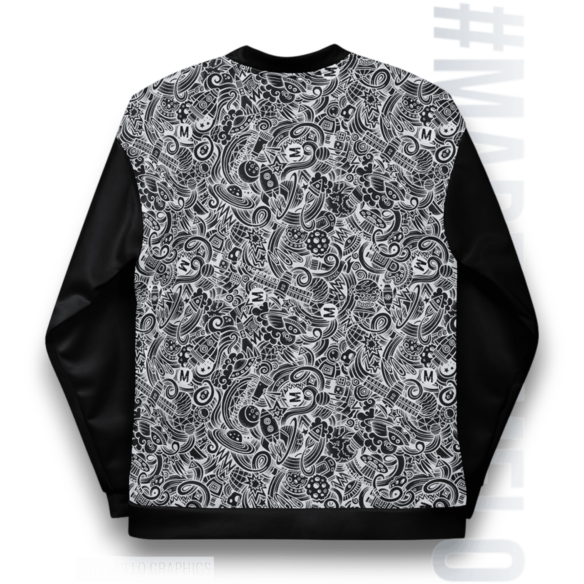 Dark Space Scribble - Ultimate Bomber Jacket | #MadeByMELO product image (2)