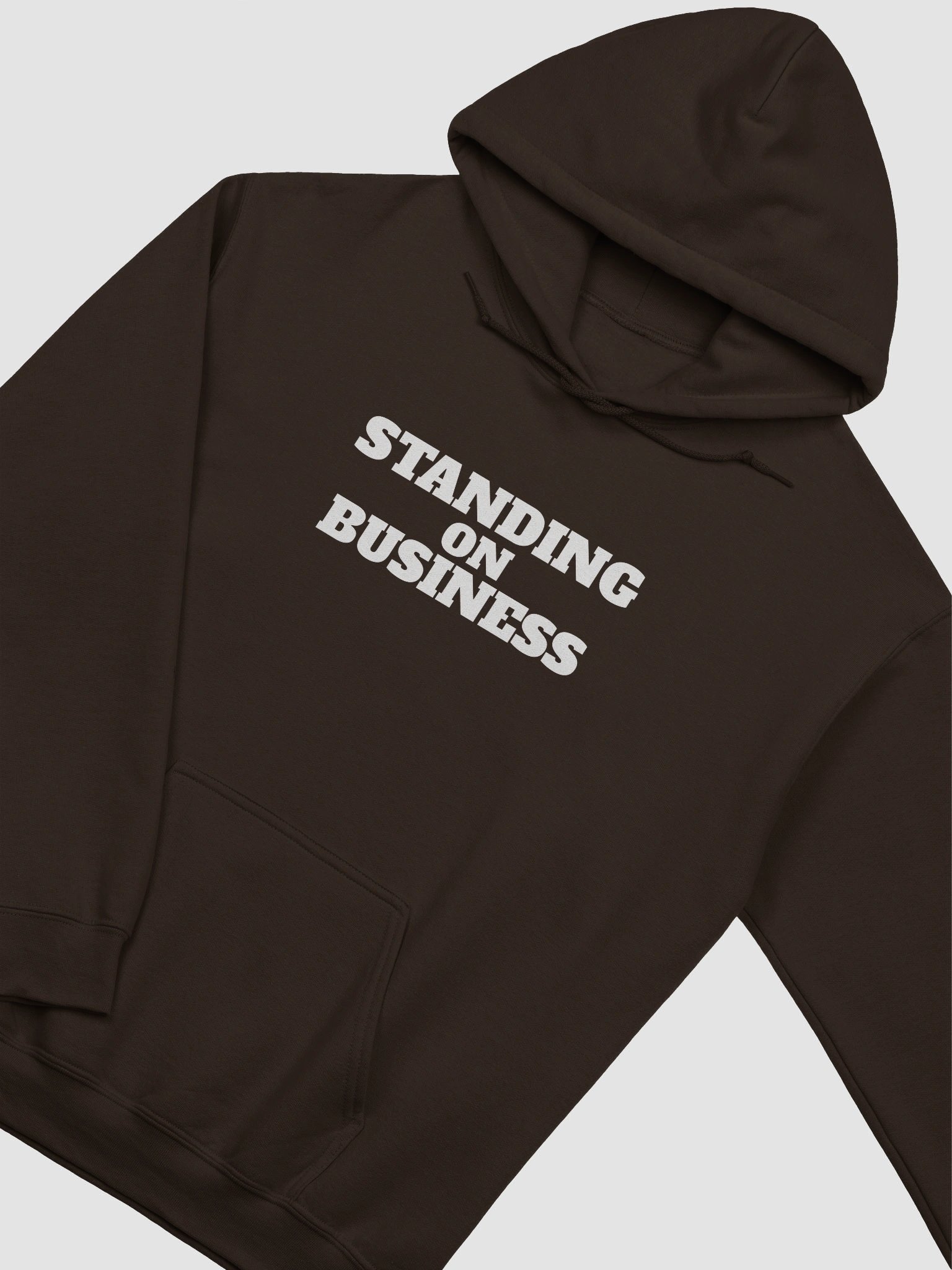 Standing On Business Hoodie White Text product image (2)