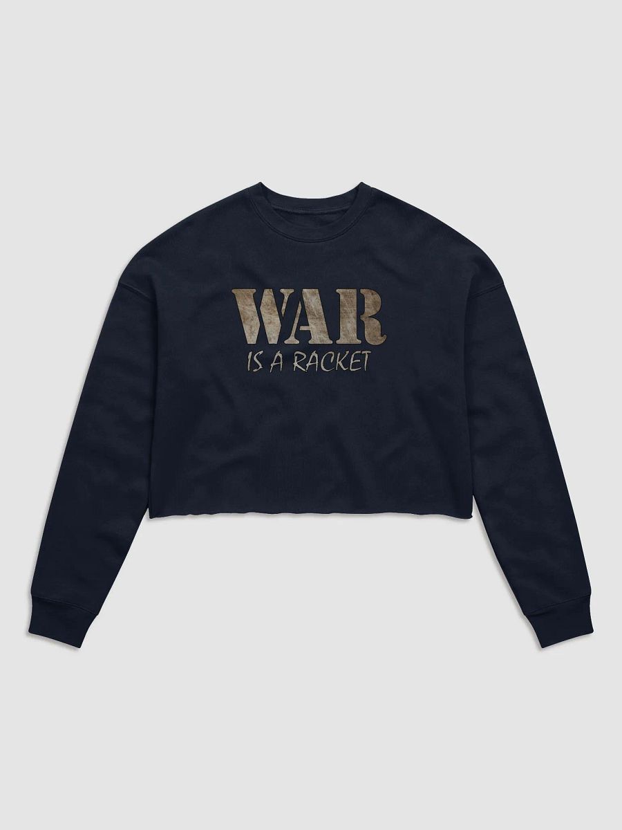 War Is A Racket - Metal - Bella+Canvas Women's Fleece Crop Sweatshirt product image (2)