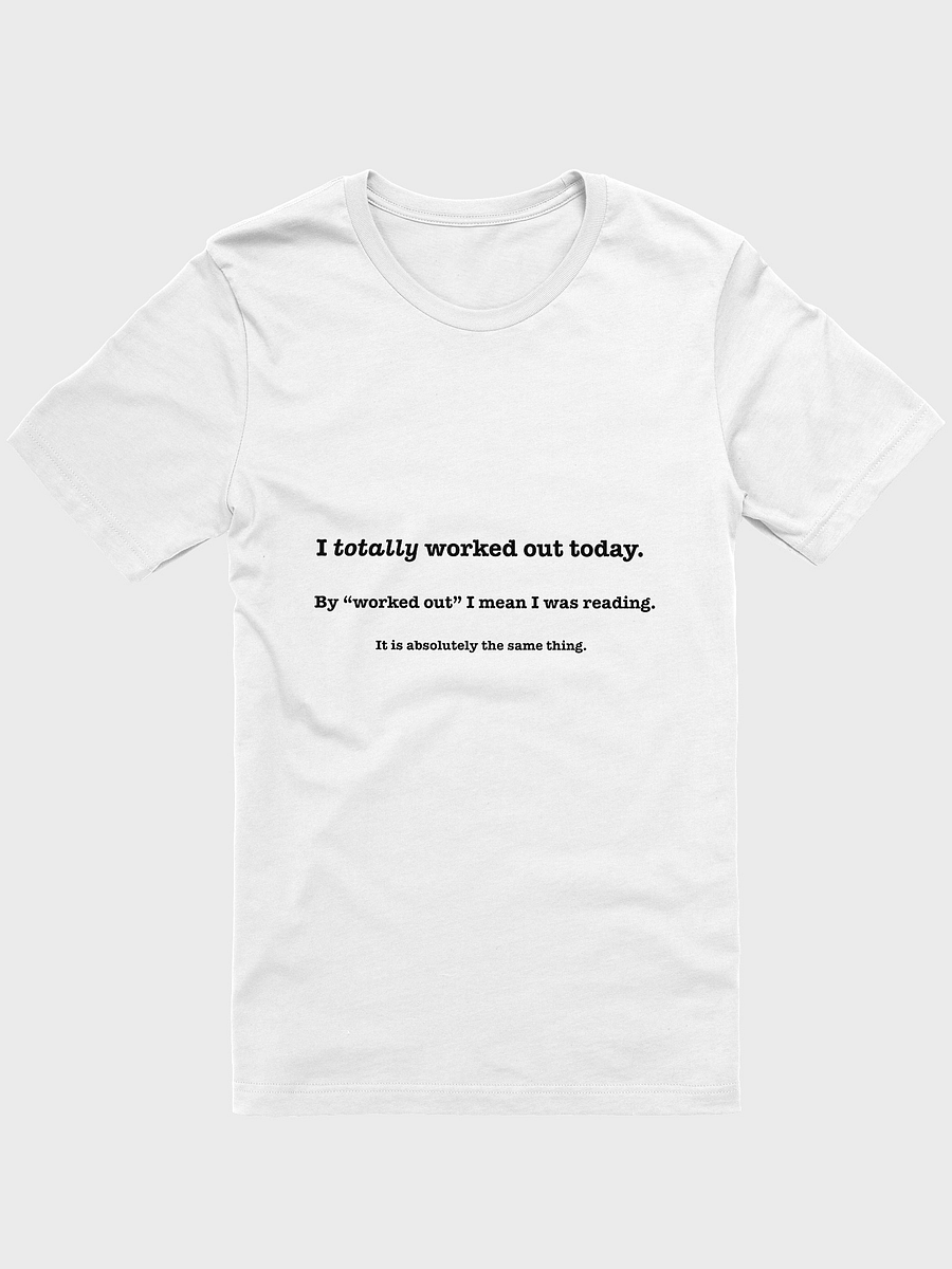 The Reader’s Workout Unisex T-Shirt product image (1)