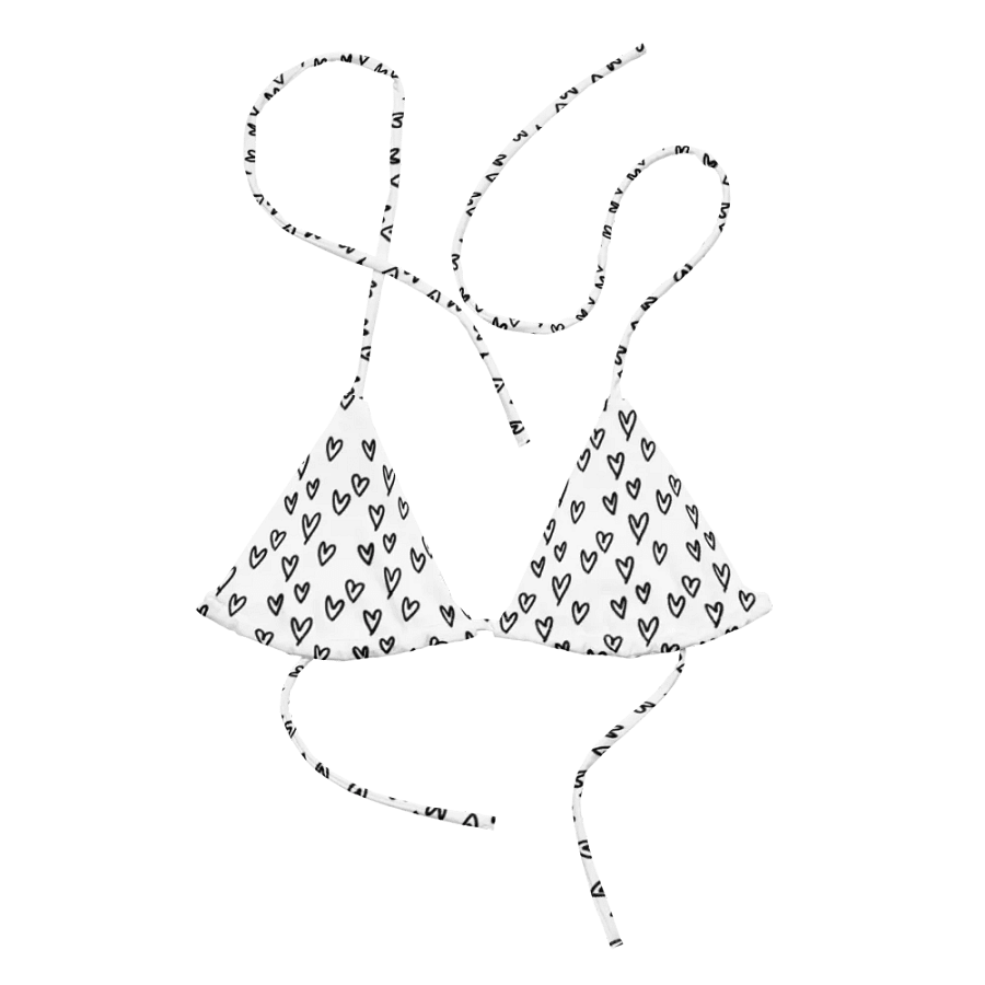 Mini Hearts Adjustable Bikini Top product image (12)
