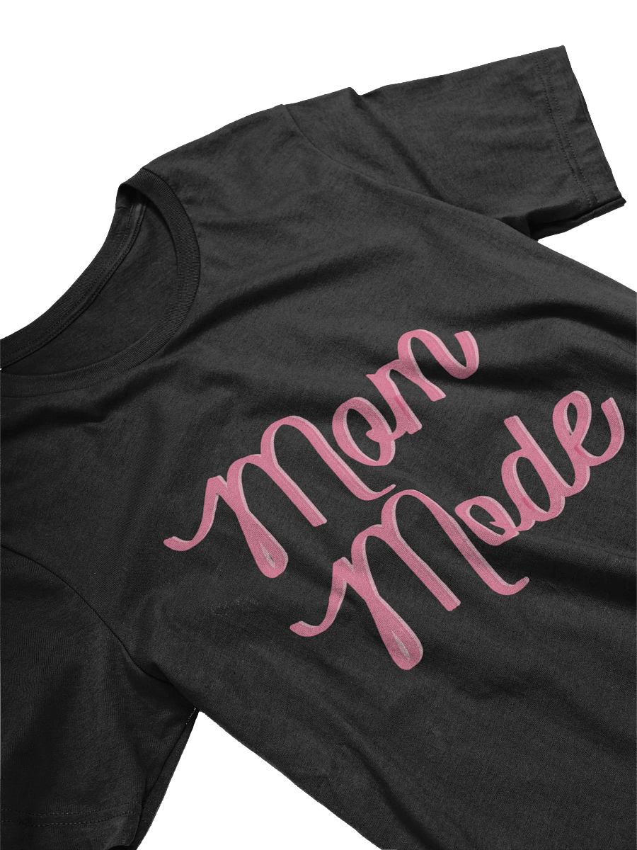 Mom Mode Pink Cursive T-Shirt product image (3)
