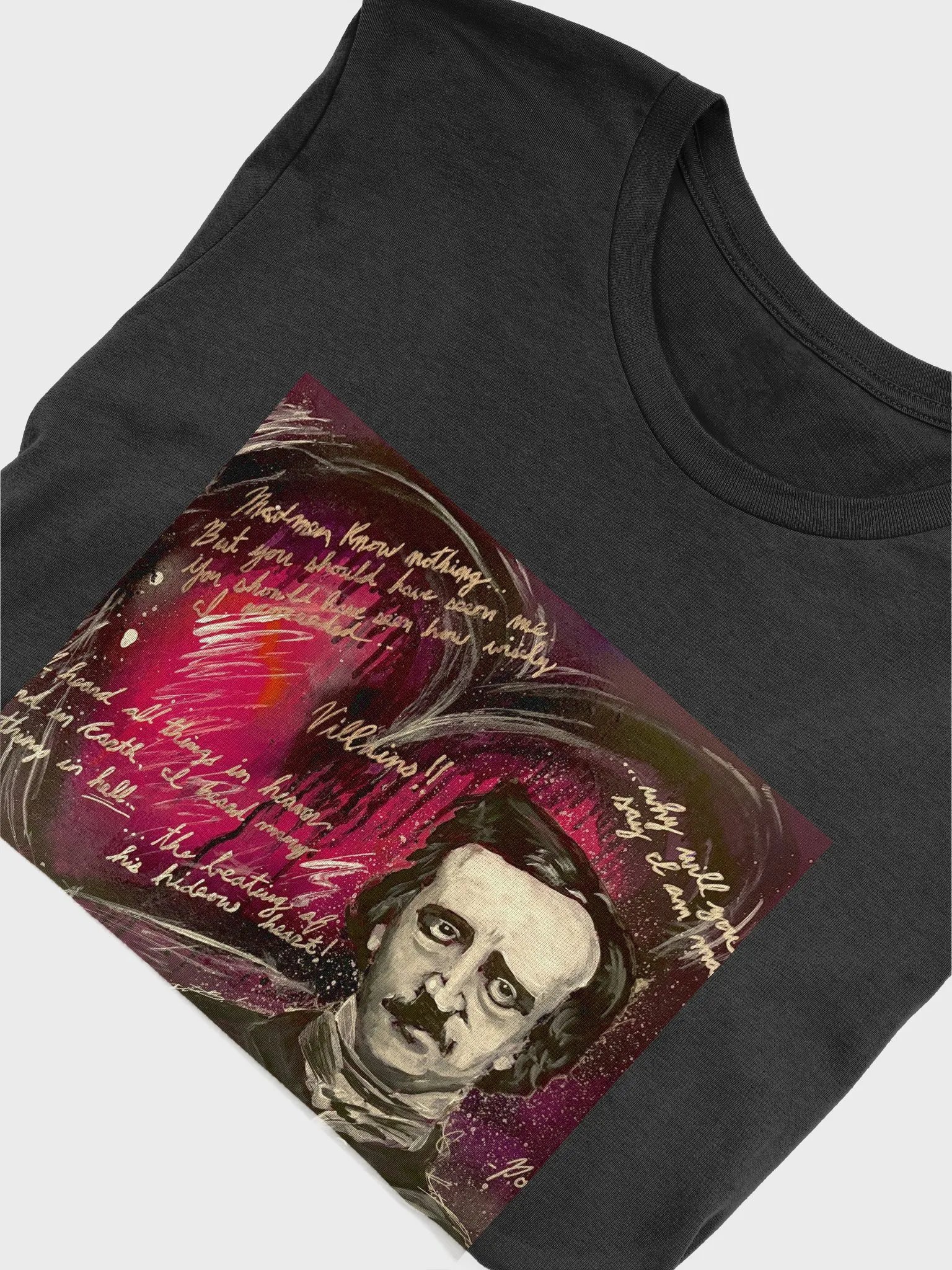 Edgar Allen Poe Heart T-Shirt product image (5)
